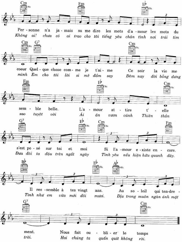 Sheet nhạc Nếu Tình Yêu Còn Hiện Hữu 2